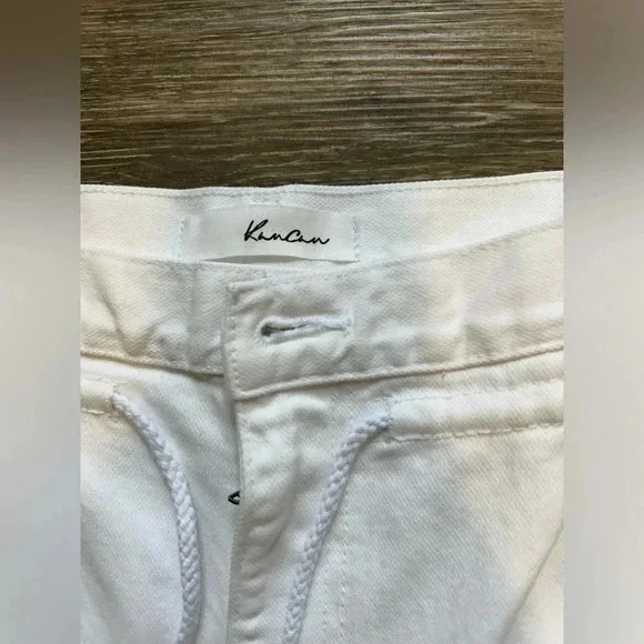 Kancan women’s Queens Ultra High Rise Slouch Fit White Drawstring Jeans size 30 - Picture 6 of 15